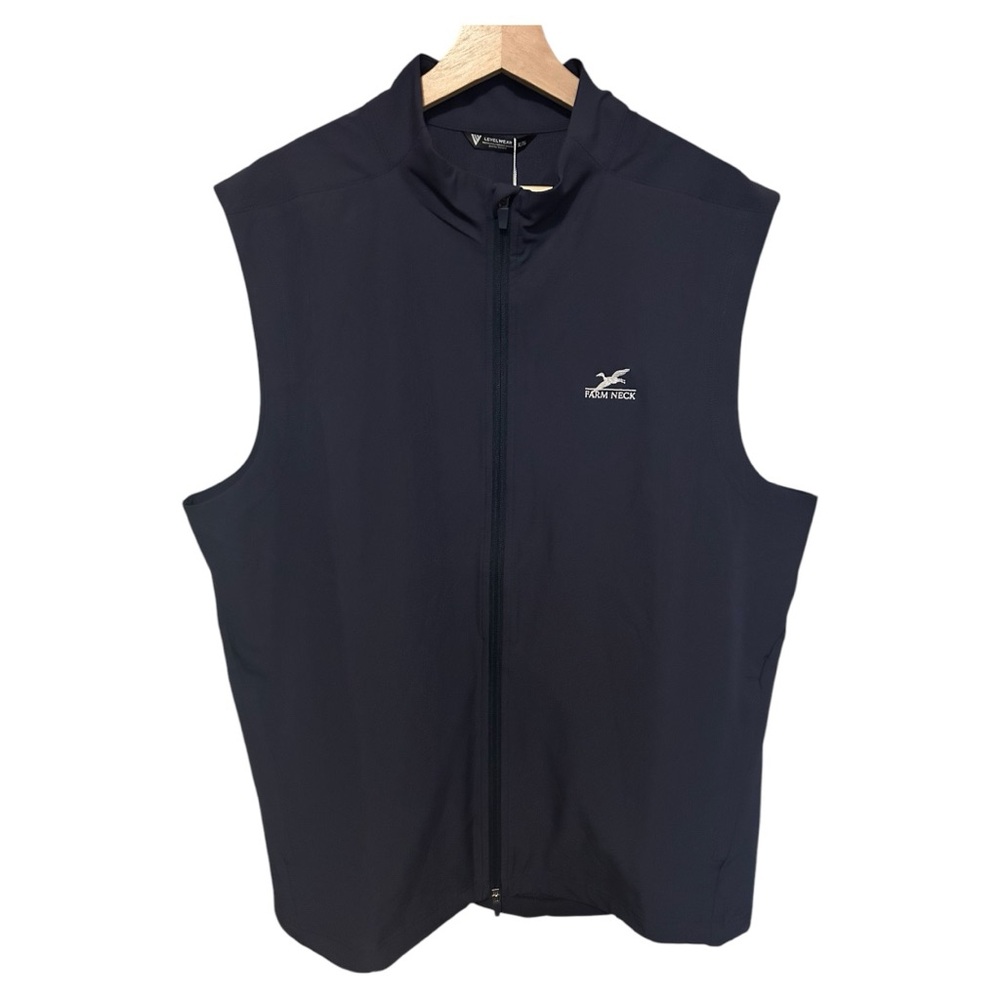 LEVELWEAR Firstlight Farm Neck Men's Vest - Blue - Size XL